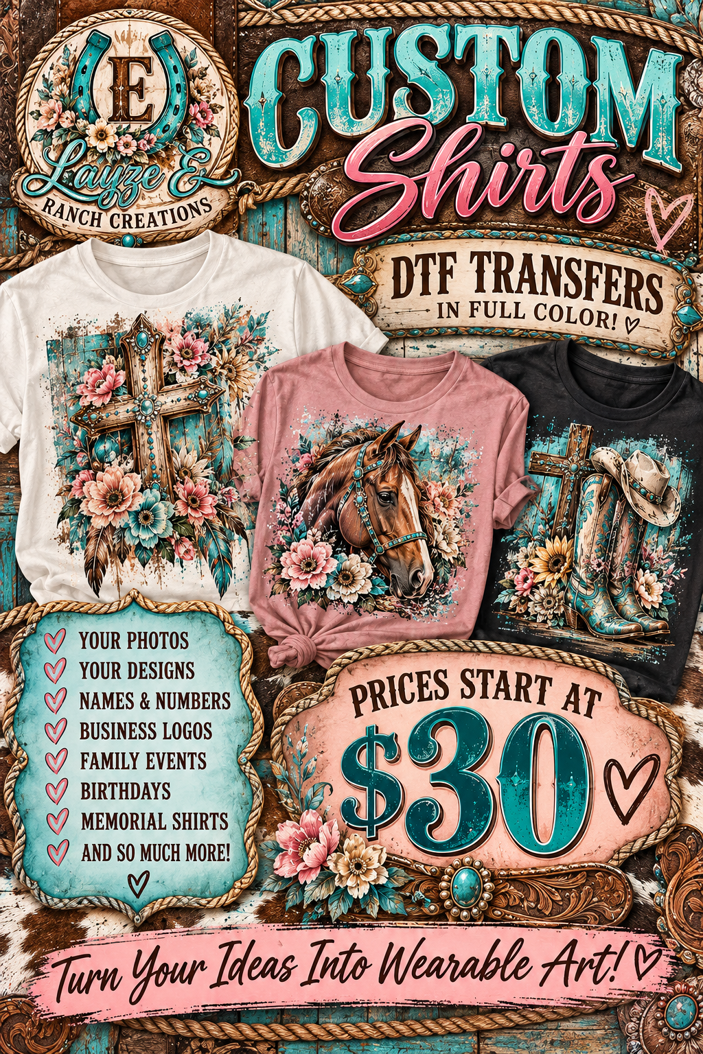 Custom T-Shirts — Your Vision, Our Creation!