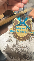 Bowties and Bourbon Layze E Ranch Creations horseshoe freshie