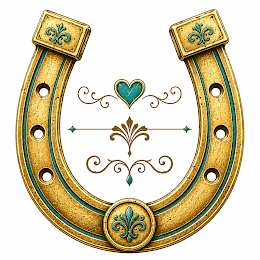 Gold Horseshoe Scoop tier graphic for Layze E Ranch Creations