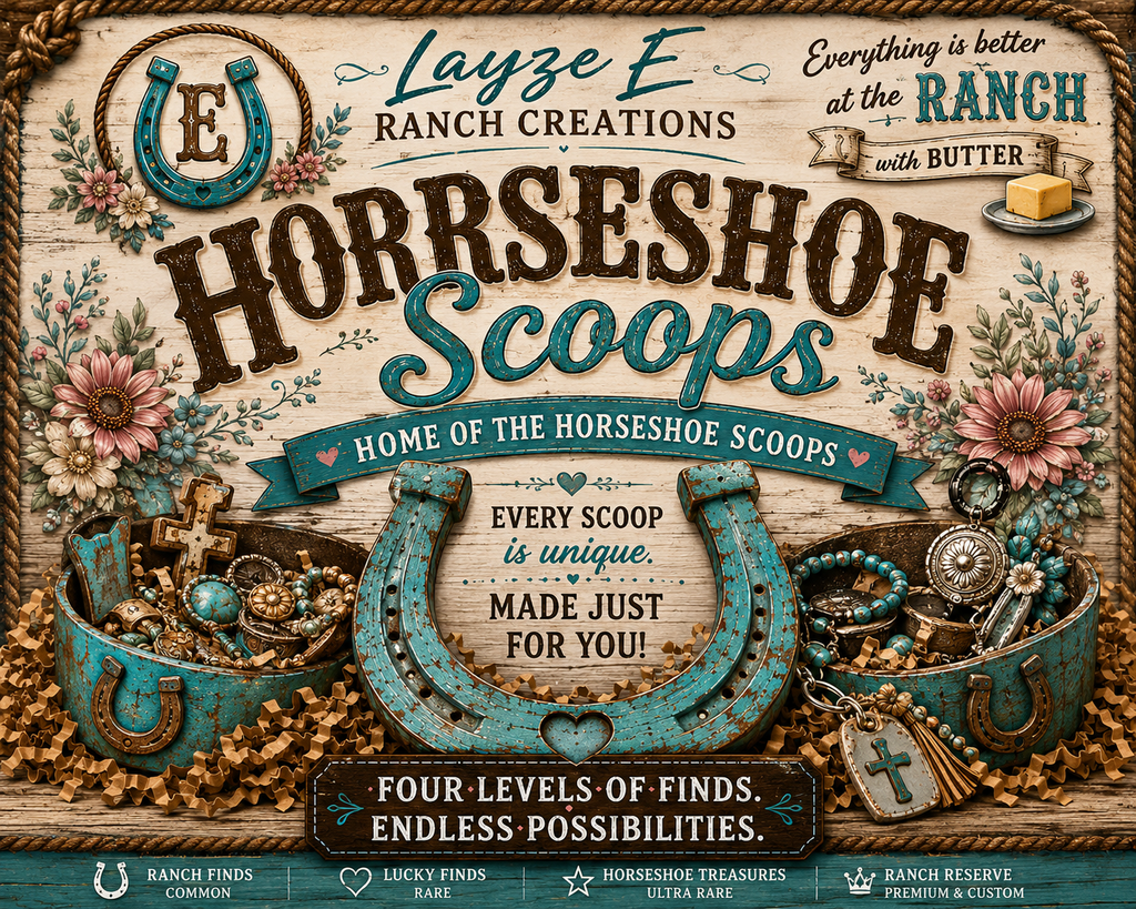 Layze E Ranch Creations Horseshoe Scoops - Home of the Horseshoe Scoops