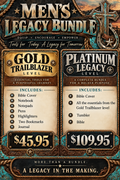 Men's Legacy Bundle two levels and prices