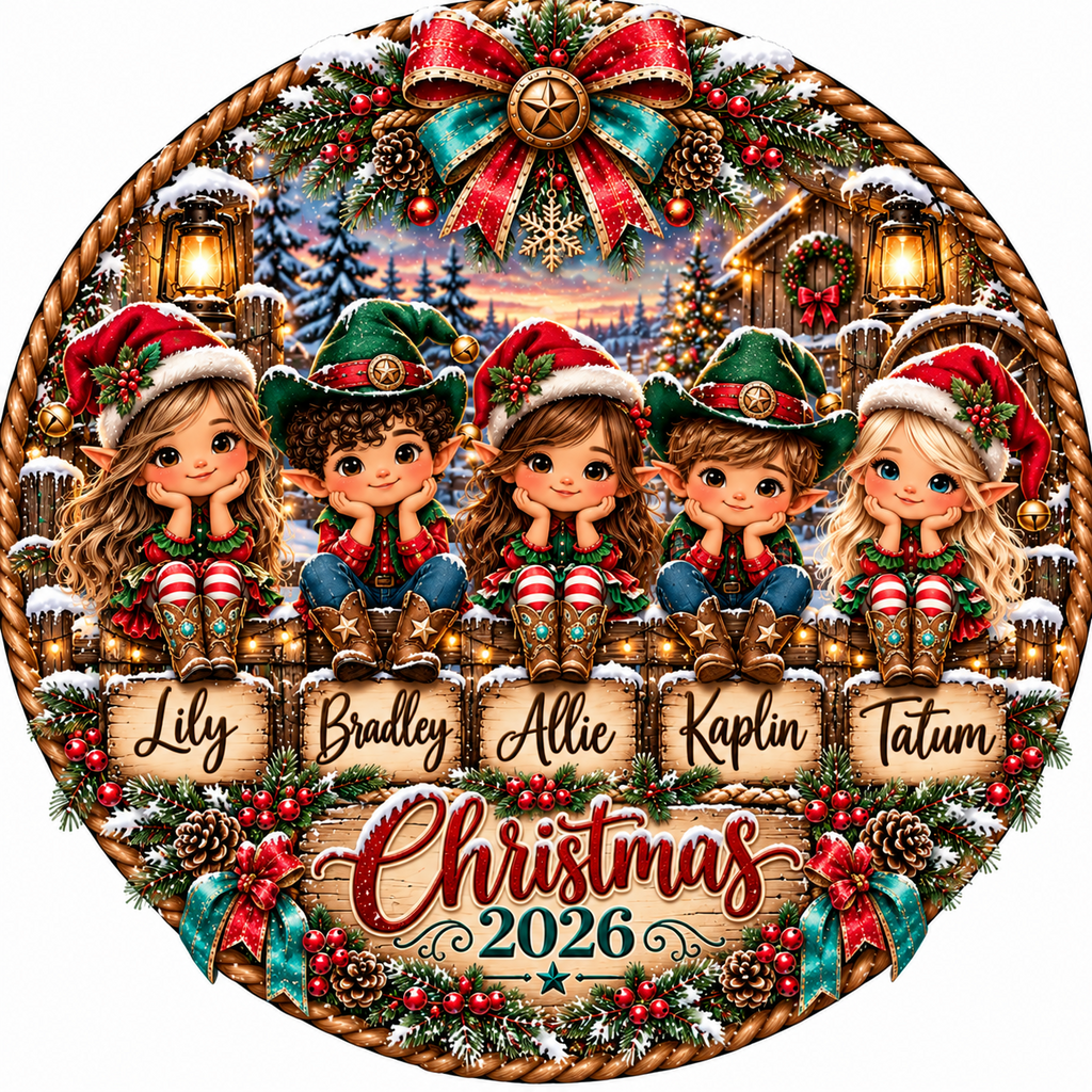 Personalized Christmas ornament design example 4