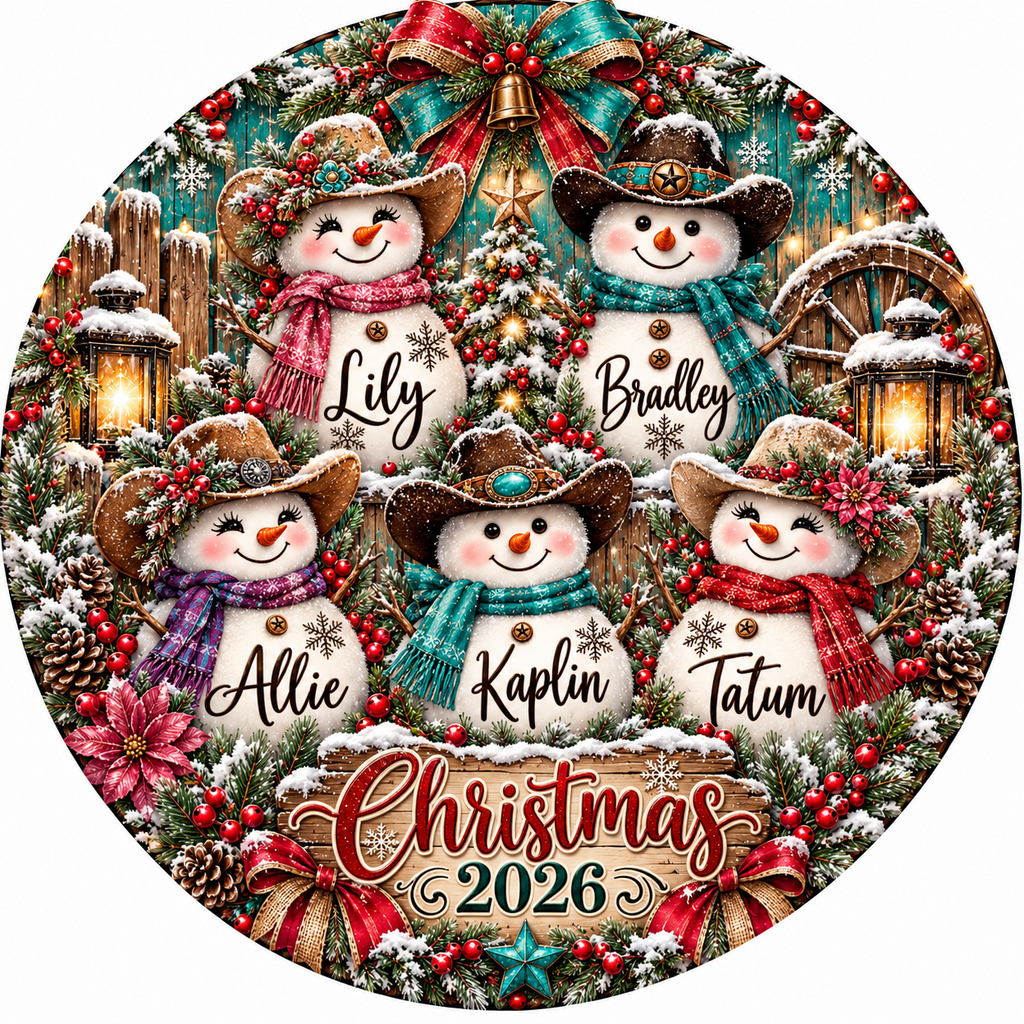 Personalized Christmas ornament design example 6