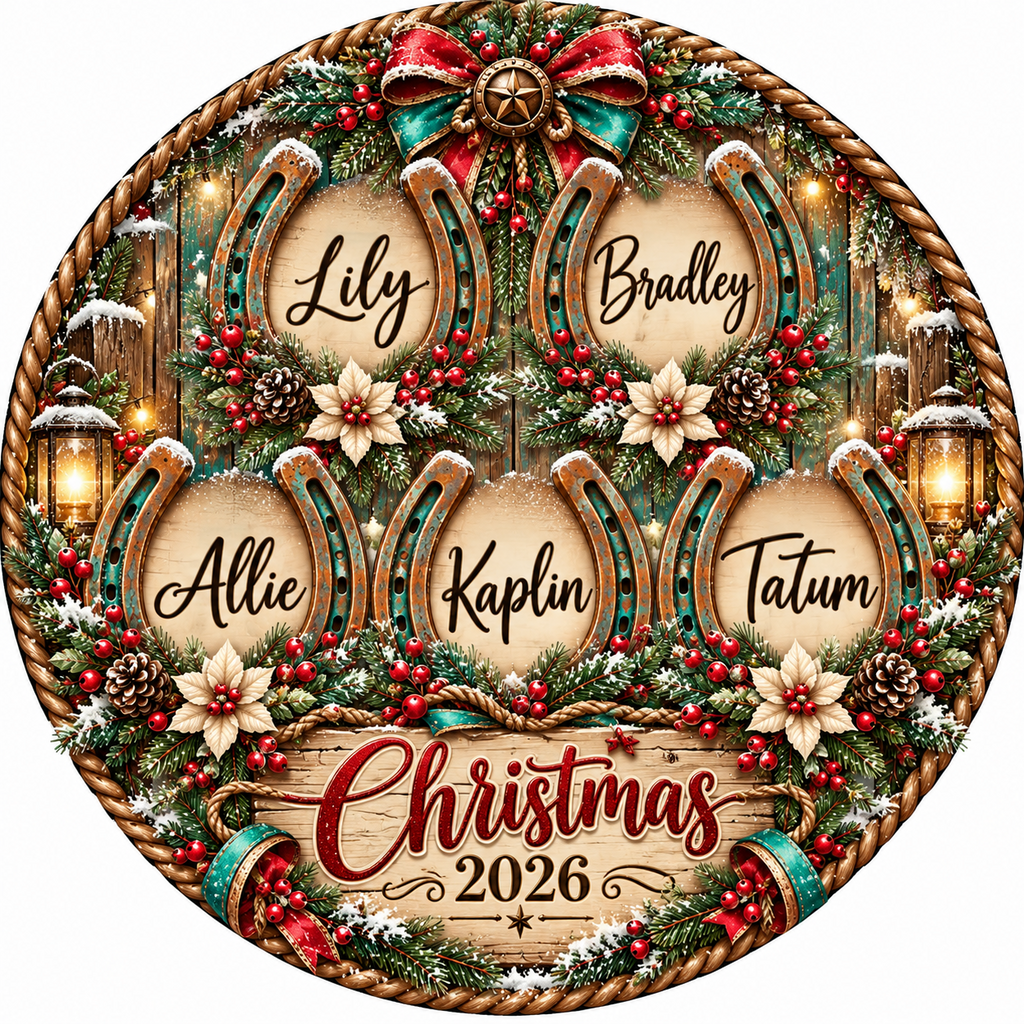 Personalized Christmas ornament design example 7